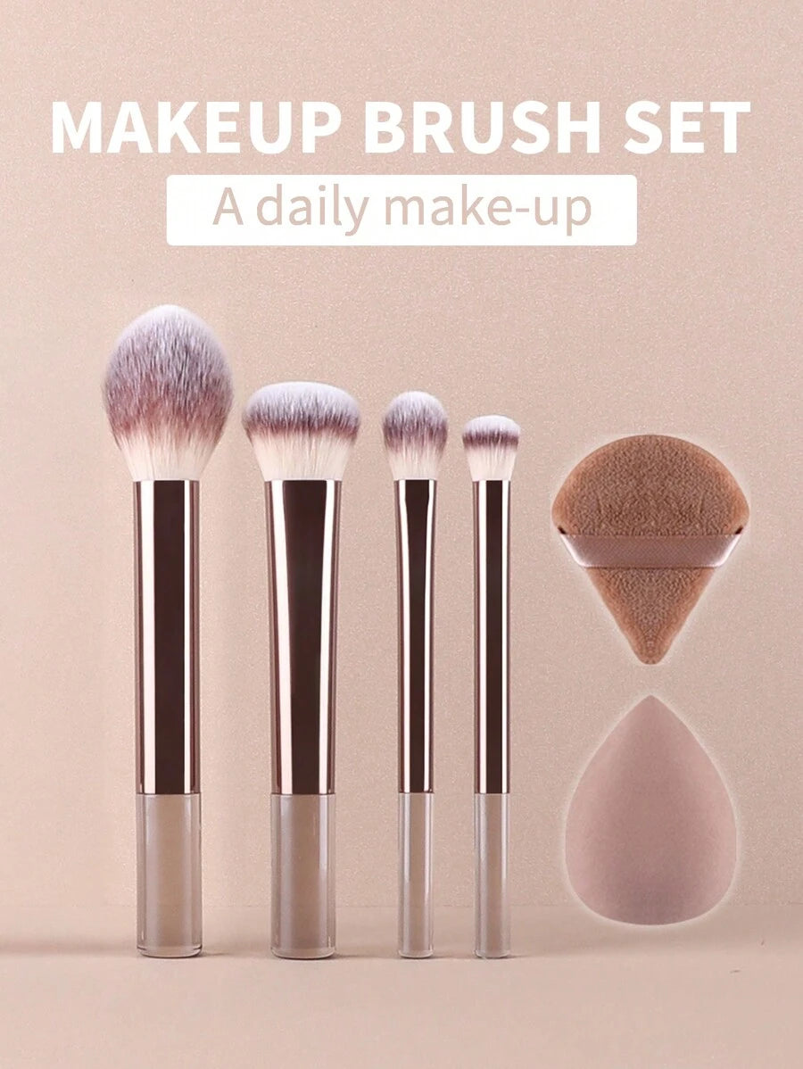 15 قطعة مجموعة فرش مكياج Shein