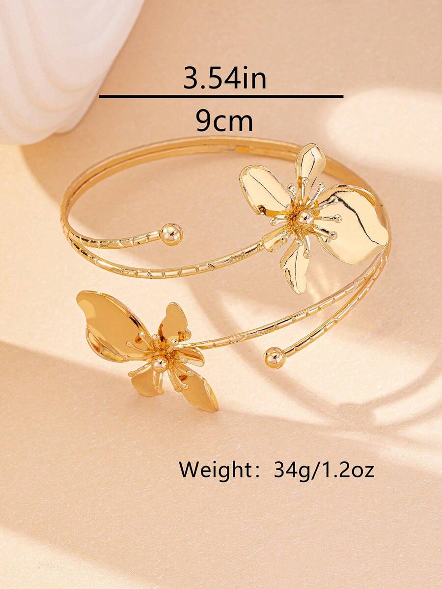 سوار نسائي مع قلادة فراشة – أنيق ومناسب للشاطئ والإجازات