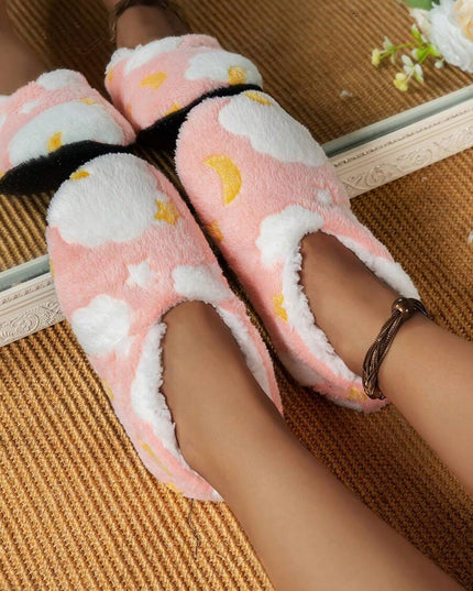 سليبر نسائي منزلي بنعل ناعم ومقدمة مستديرة