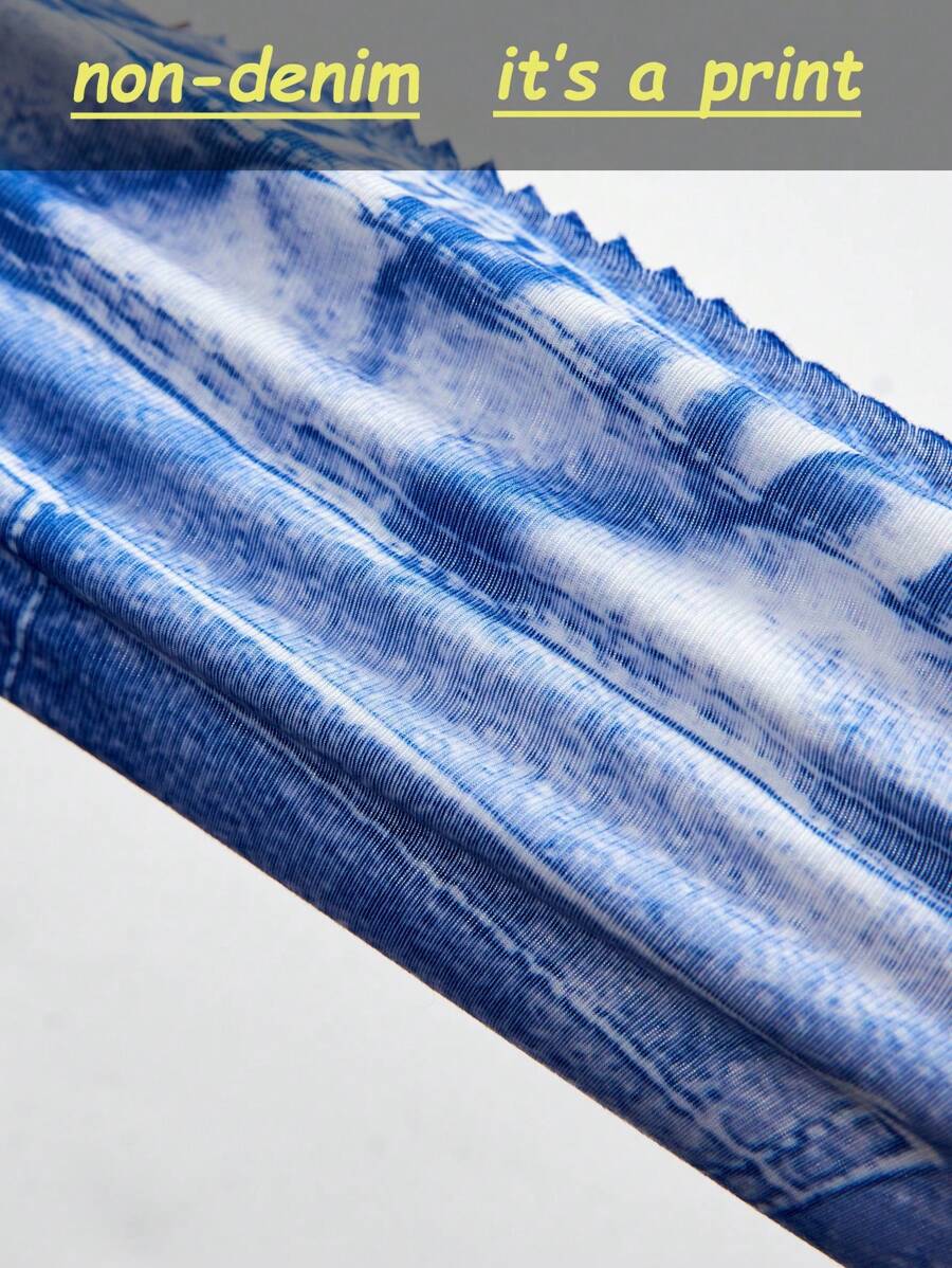 ليجنز محبوك بنقشة الفراشات للبنات – shein