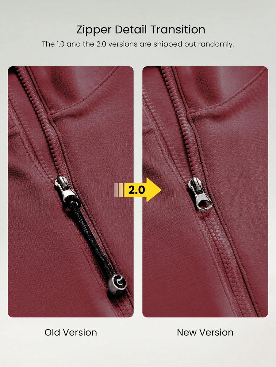 هودي GLOWMODE بملمس حريري من قماش Modal – تصميم فضفاض بسحاب نصف أمامي وأكمام طويلة لخريف مريح