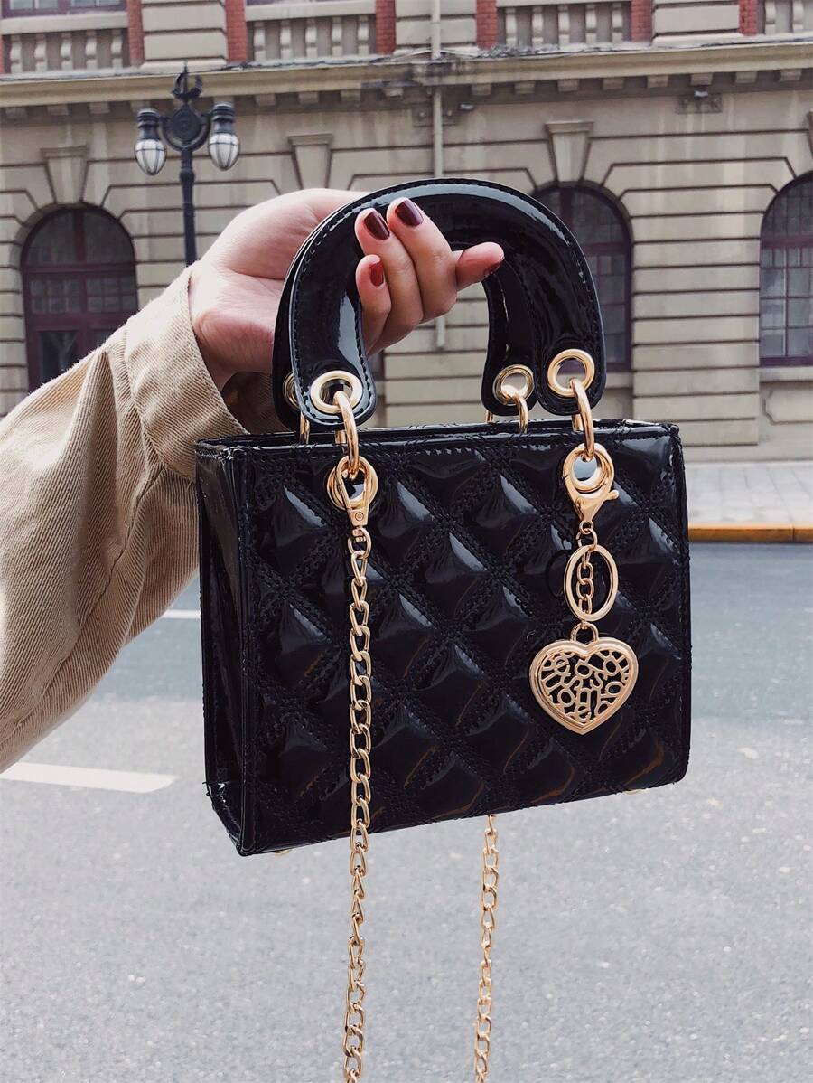 حقيبة يد قمة في الطراز والنوادرة ماركة دايفي للنساء Shein