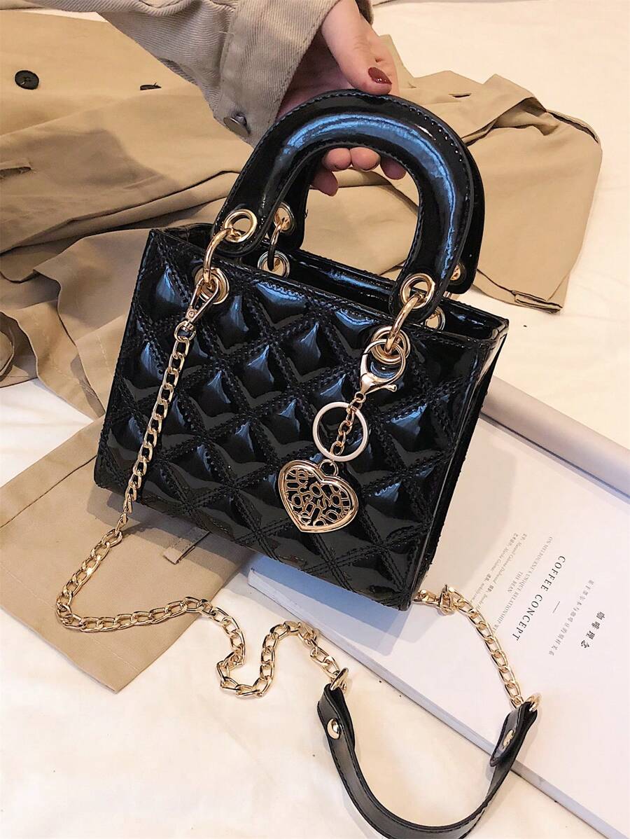 حقيبة يد قمة في الطراز والنوادرة ماركة دايفي للنساء Shein