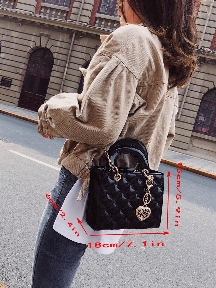 حقيبة يد قمة في الطراز والنوادرة ماركة دايفي للنساء Shein