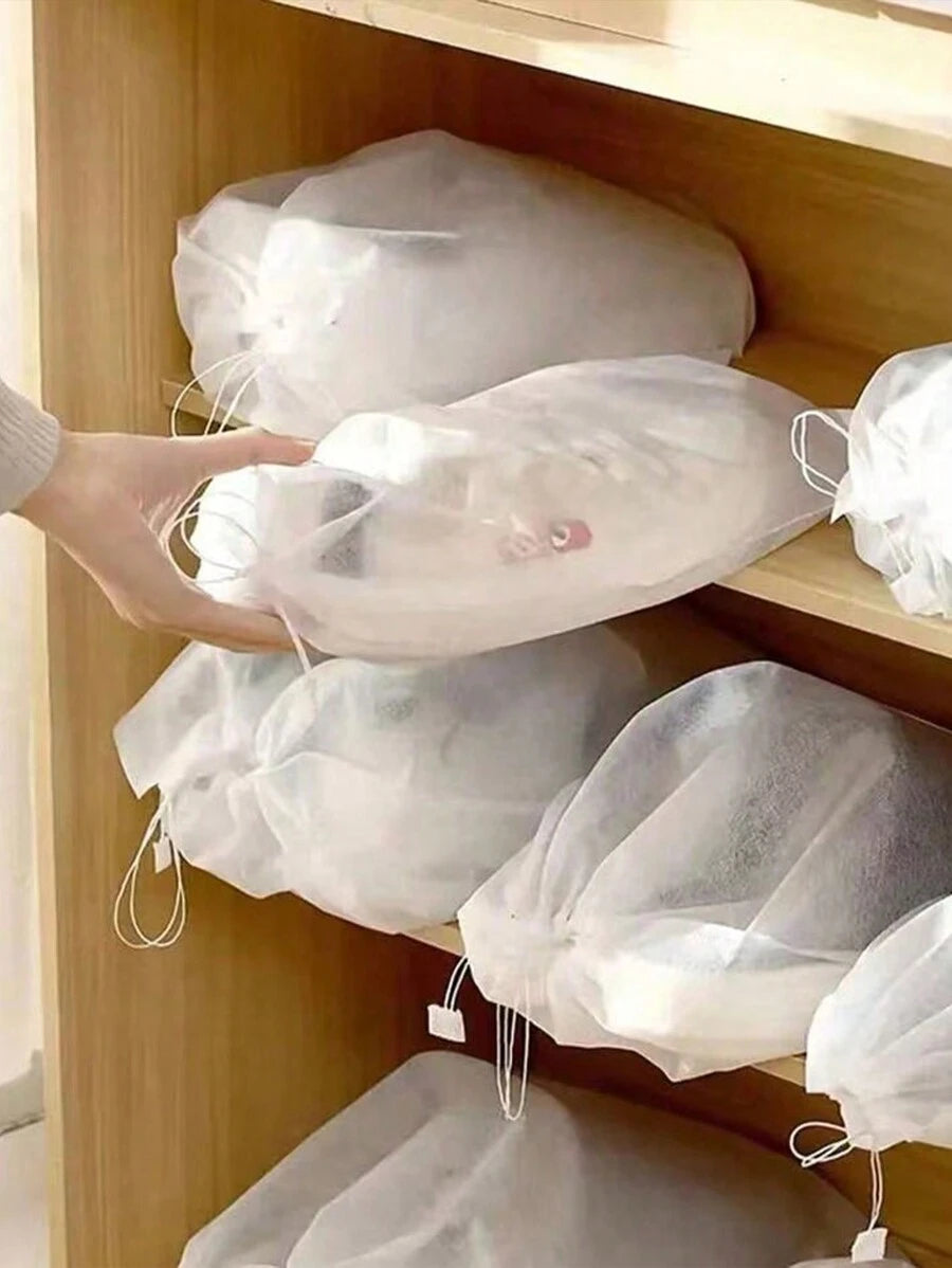 مجموعة اكياس  تخزين الأحذية مكونة من 10 قطع