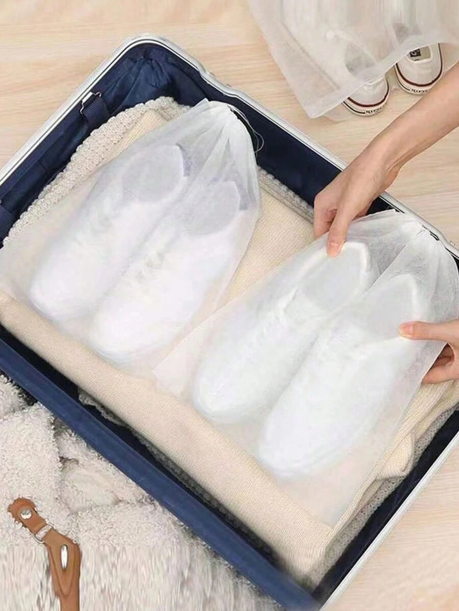 مجموعة اكياس  تخزين الأحذية مكونة من 10 قطع