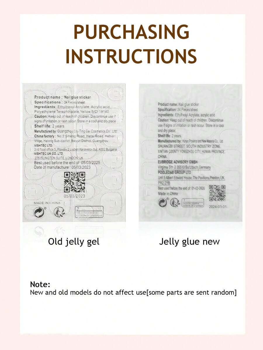 Y2K 24 قطعة من أظافر اللوز المتوسطة Shein