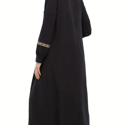 عباية ماكسي نسائية بأكمام طويلة وألوان سادة Shein