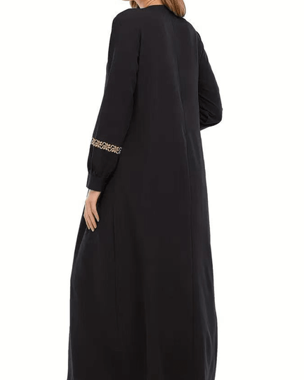 عباية ماكسي نسائية بأكمام طويلة وألوان سادة Shein