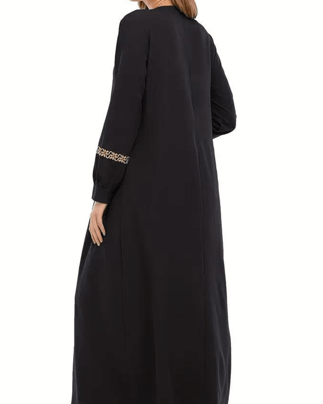 عباية ماكسي نسائية بأكمام طويلة وألوان سادة Shein