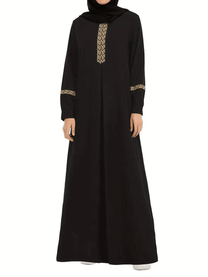 عباية ماكسي نسائية بأكمام طويلة وألوان سادة Shein