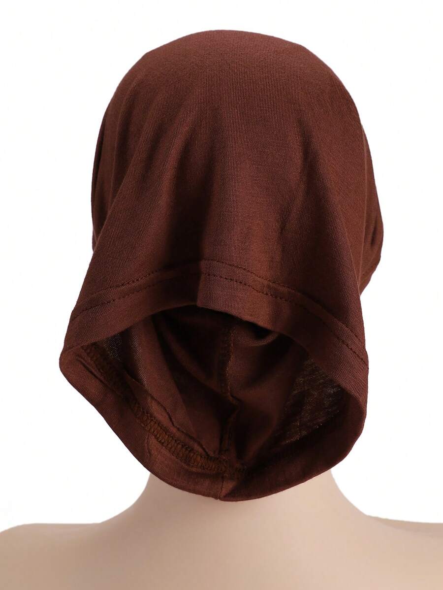 قطعة واحدة من عصابة رأس أساسية للحجاب للنساء بلون سادة