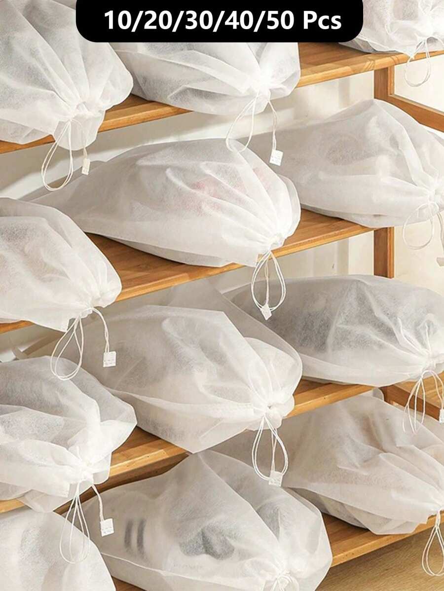 مجموعة اكياس  تخزين الأحذية مكونة من 10 قطع