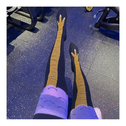 جوارب بتصميم أرجل دجاج مضحكة للجنسين (زوج واحد)