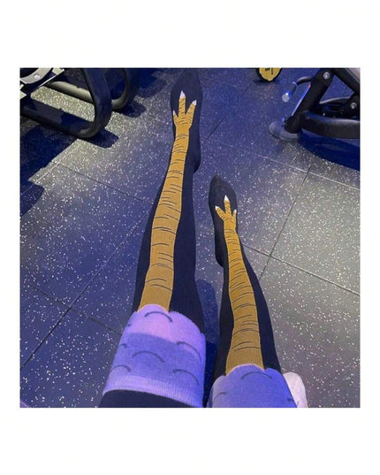جوارب بتصميم أرجل دجاج مضحكة للجنسين (زوج واحد)