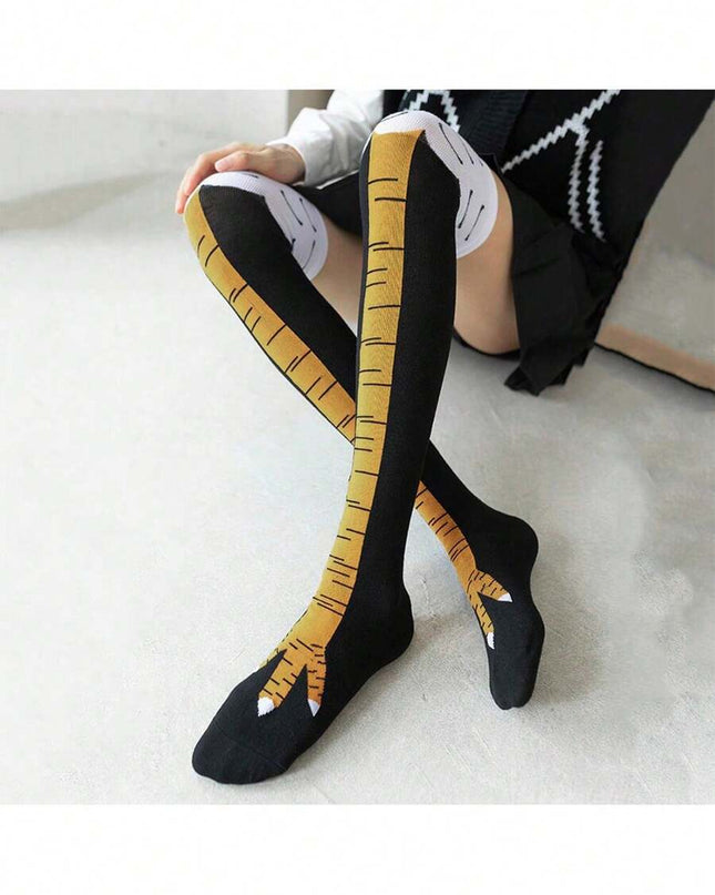 جوارب بتصميم أرجل دجاج مضحكة للجنسين (زوج واحد)