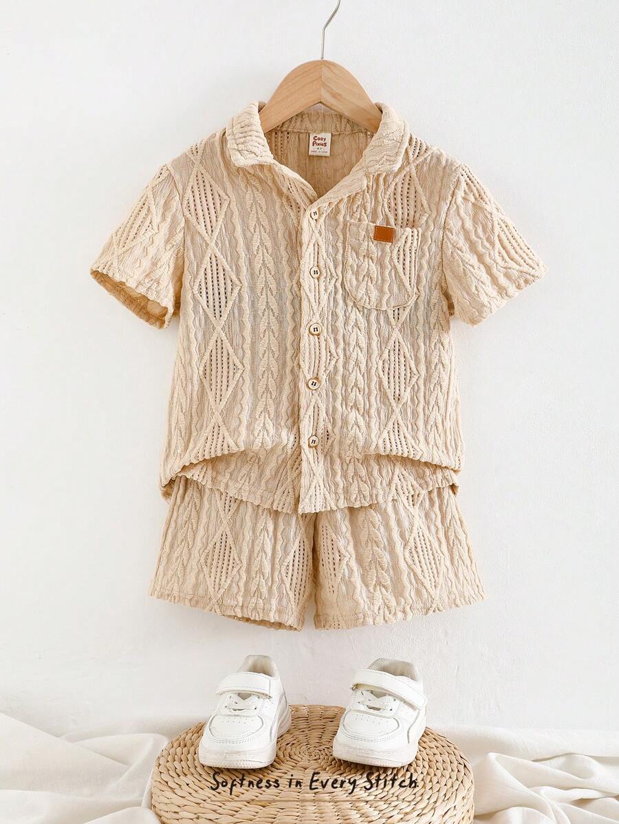 طقم ملابس Cozy Pixies مكون من قطعتين للأولاد الصغار