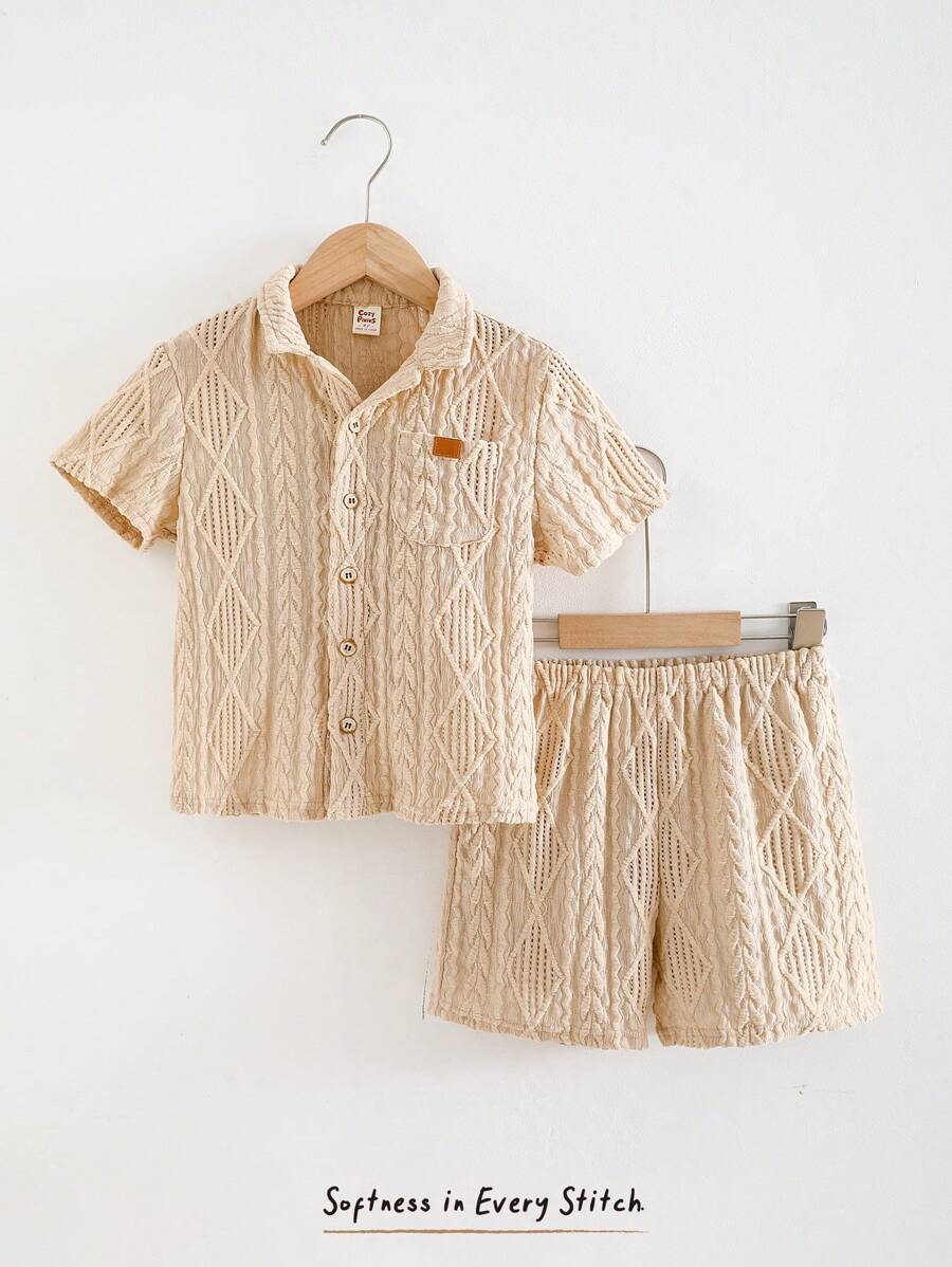 طقم ملابس Cozy Pixies مكون من قطعتين للأولاد الصغار