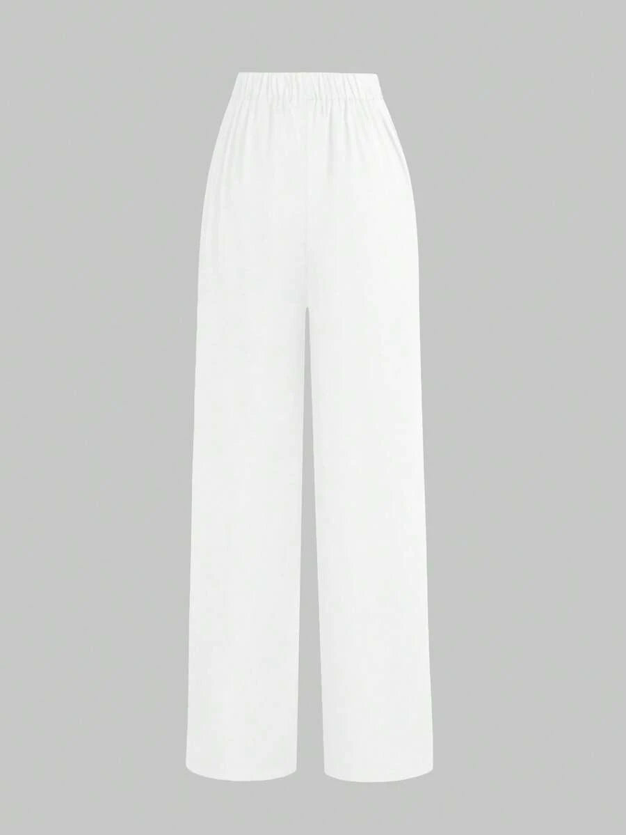 بنطلون بدلة نسائي جديد عالي الخصر من الخريف Shein