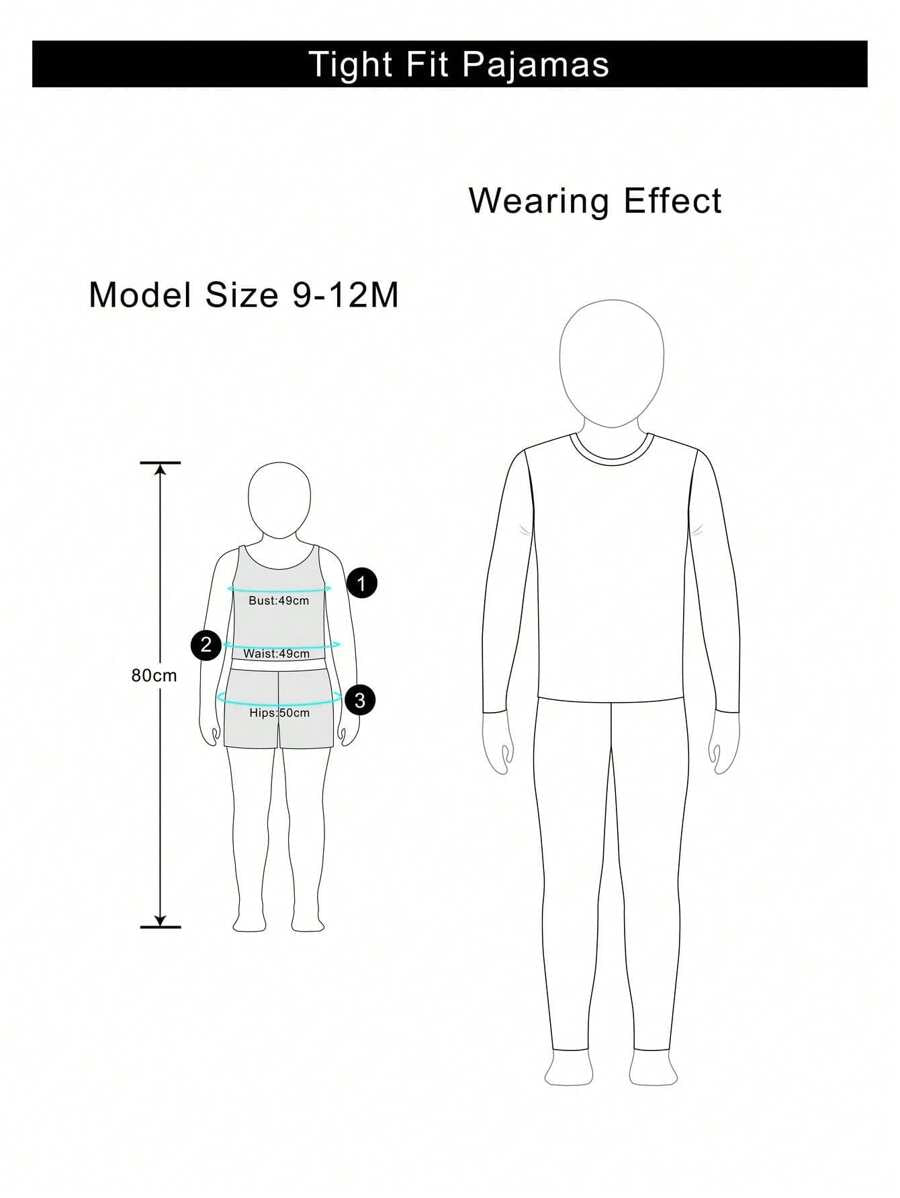 طقم بيجامة مكون من قطعتين، رومبر بأكمام قصيرة وبنطلون، مطبوع عليه حيوان لطيف للأطفال/البنات