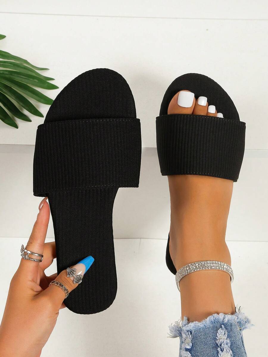 حذاء مسطح نسائي كاجوال أنيق رومانسي متعدد الاستخدامات Shein