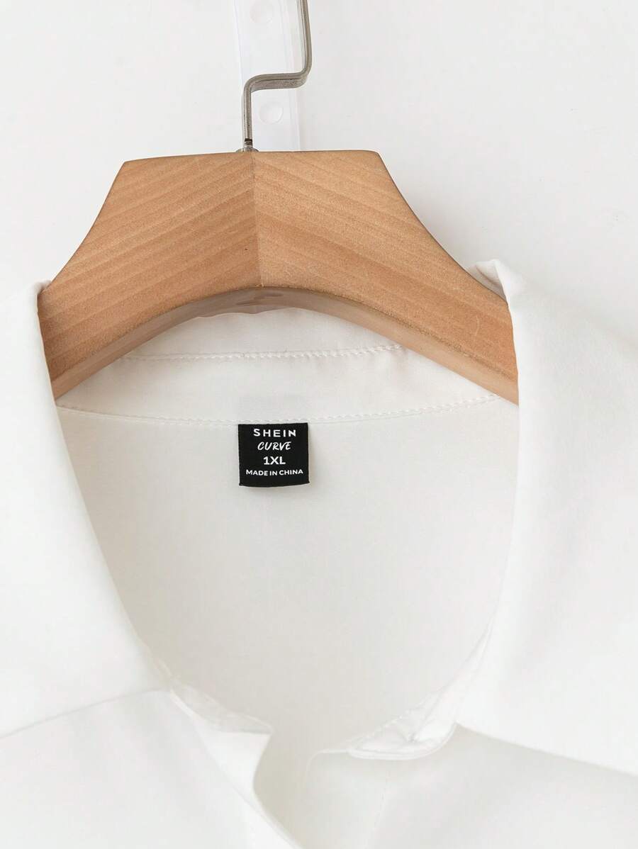 طقم من قطعتين من بلوزة بأكمام قصيرة وربطة أمامية من Breezaya