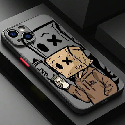 جرابiPhone 15 plus هاتف واحد من ماركةبنمط ناعم الملمس، يوفر حماية كاملة