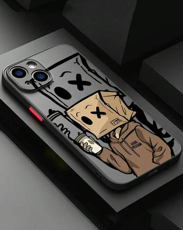 جرابiPhone 15 plus هاتف واحد من ماركةبنمط ناعم الملمس، يوفر حماية كاملة