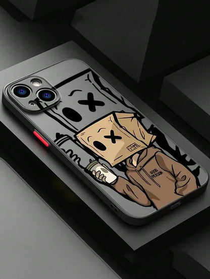 جرابiPhone 15 plus هاتف واحد من ماركةبنمط ناعم الملمس، يوفر حماية كاملة