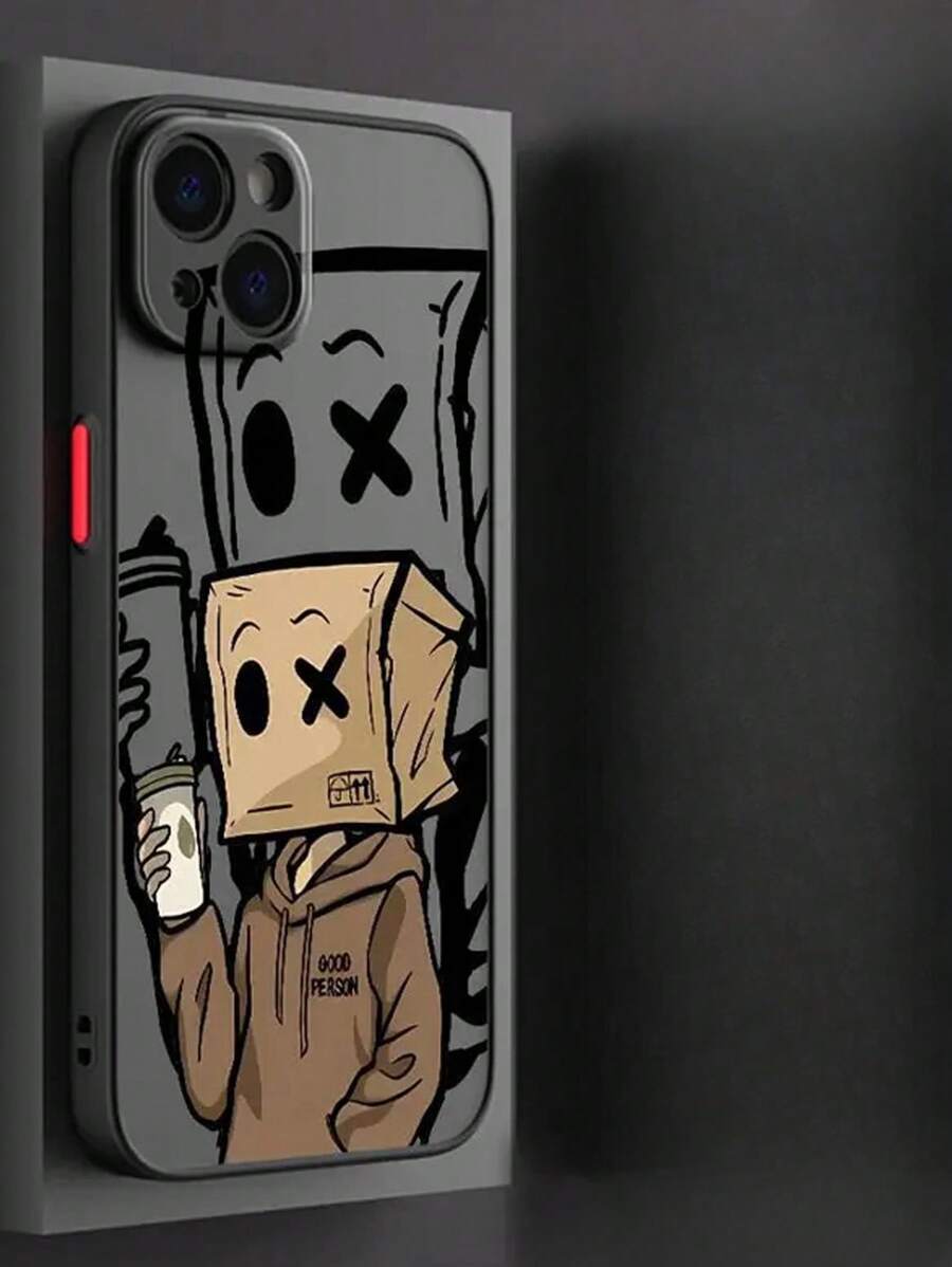 جرابiPhone 15 plus هاتف واحد من ماركةبنمط ناعم الملمس، يوفر حماية كاملة