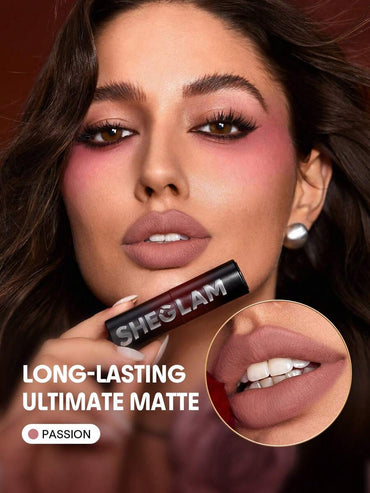 SHEGLAM Dynamatte Boom Long-Lasting Matte Lipstick-Passion