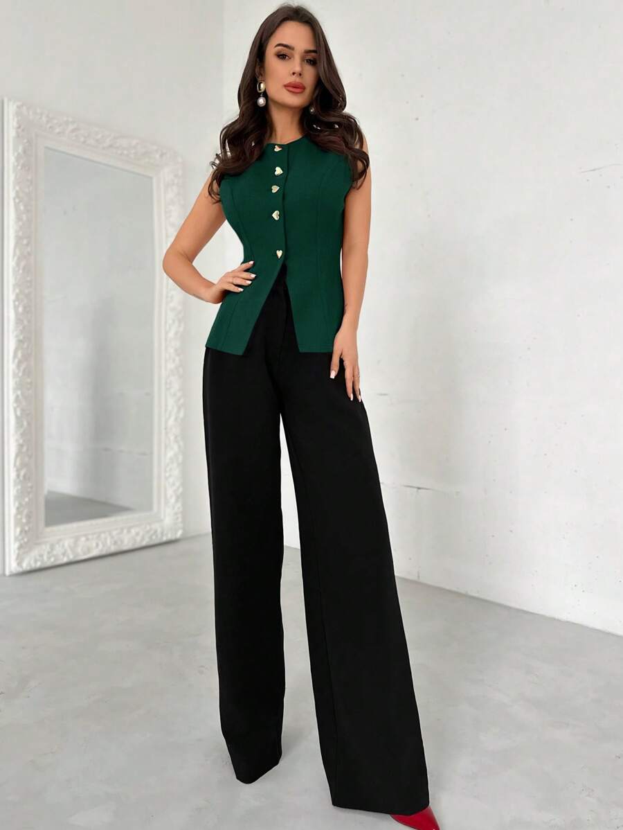 جاكيت خفيف الوزن أنيق للنساء من Firerie مزين بزخارف معدنية على شكل قلب،