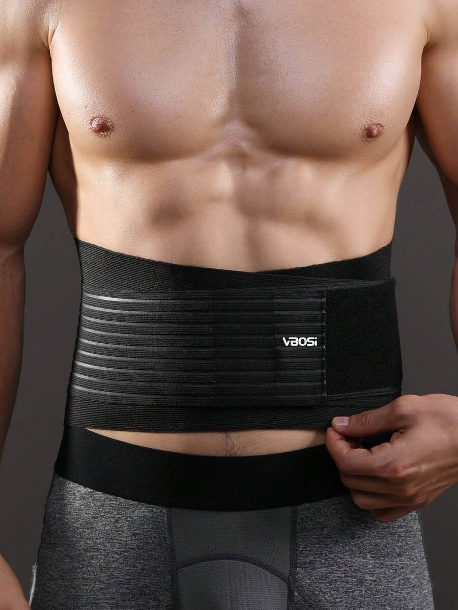 VBOSI قطعة واحدة للنساء والرجال للجنسين قابل للتعديل حزام دعم أسفل الظهر للخصر ومشد البطن لرفع الأثقال والجري وملحقات الصالة الرياضية