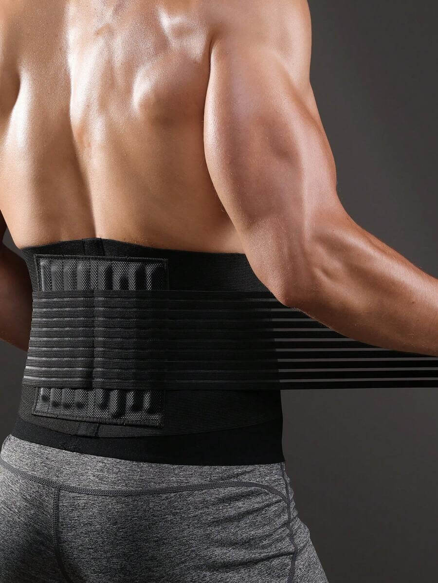 VBOSI قطعة واحدة للنساء والرجال للجنسين قابل للتعديل حزام دعم أسفل الظهر للخصر ومشد البطن لرفع الأثقال والجري وملحقات الصالة الرياضية