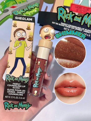 Rick and Morty X SHEGLAM Family Counseling Lip Gloss-Morty Moisturizing Shimmer Brown