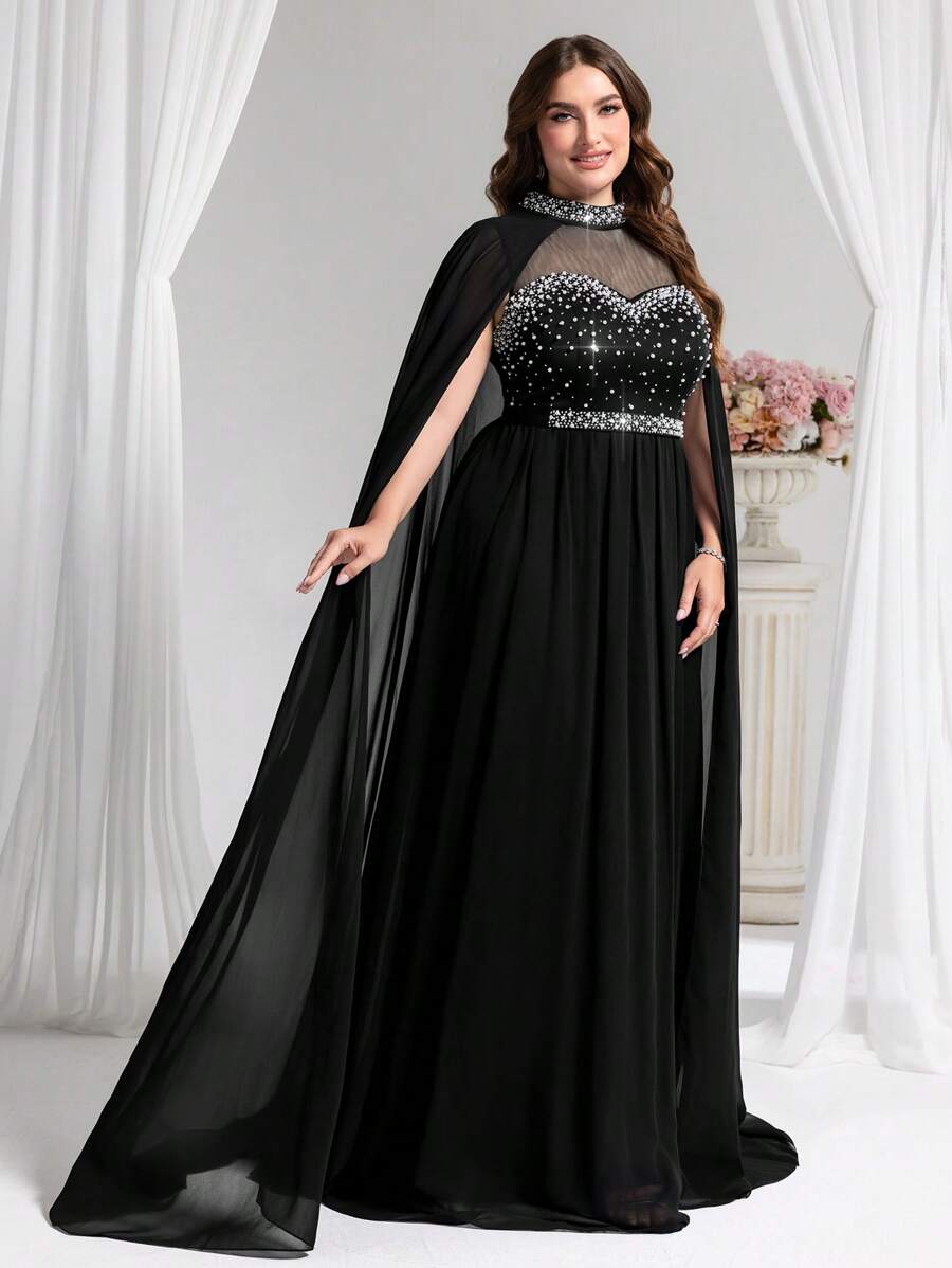 فستان سهرة من كوتيفا (مطرز بكثافة) من Shein