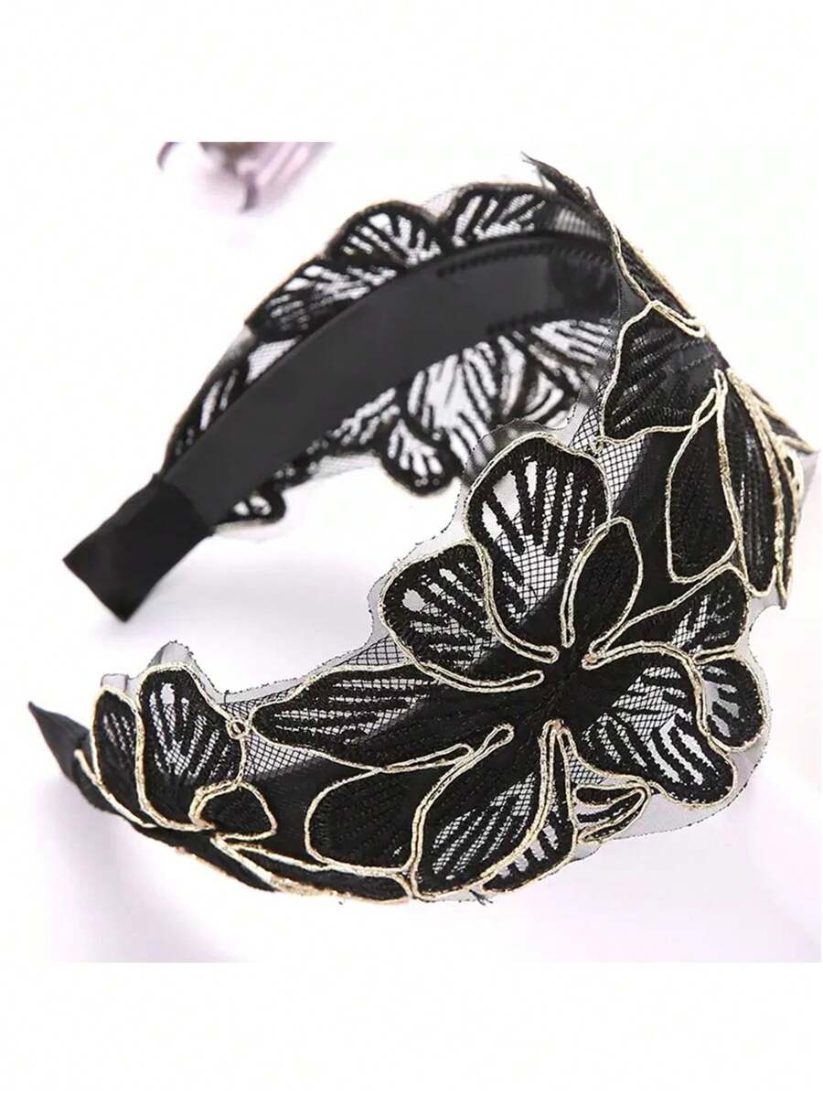 قطعة واحدة من توكه الشعر الدانتيل الكلاسيكي الشبكي Shein