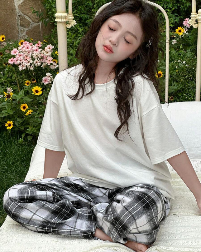 طقم ملابس منزلية من قطعتين من Dazy Kids للفتيات12سنه من  Shein
