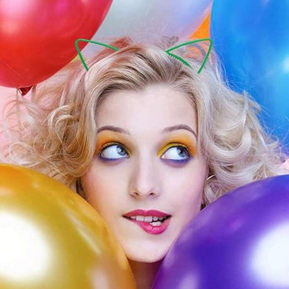 Tbestmax 5 عصابات رأس بلاستيكية،على شكل أذن قطة،