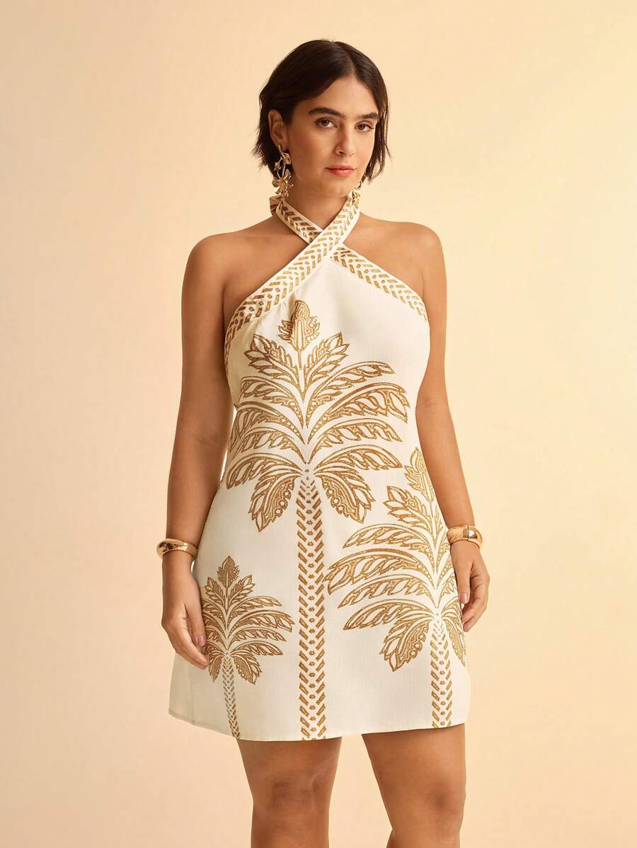 فستان صيفي كاجول – بطبعة عصرية أنثوية