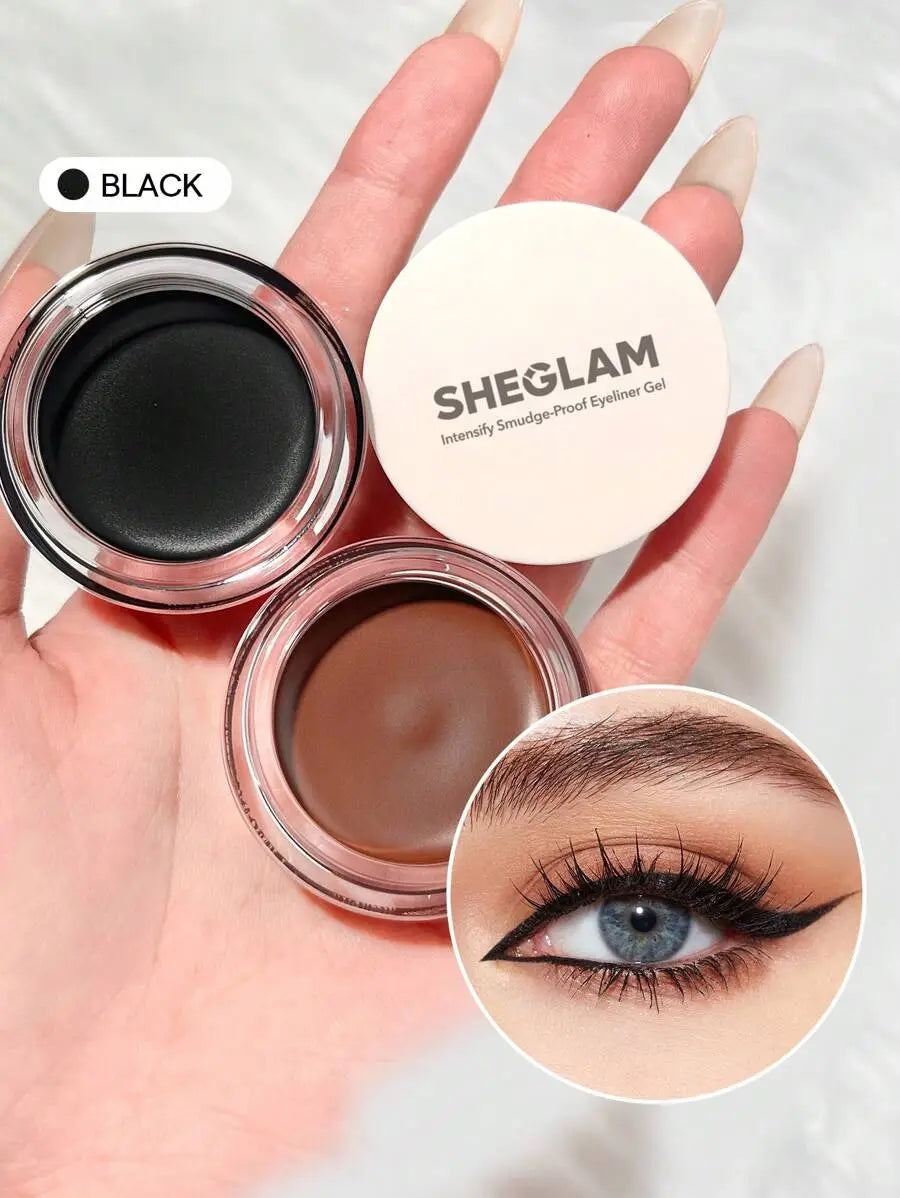 جل تحديد العيون SHEGLAM Intensify Smudge-Proof - أسود، مقاوم للماء، يدوم طويلاً