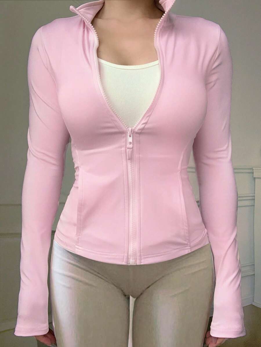 معطف نسائي مفتوح كاجوال من DAZY، جاكيت ربيعي بقصّة عاديةShein