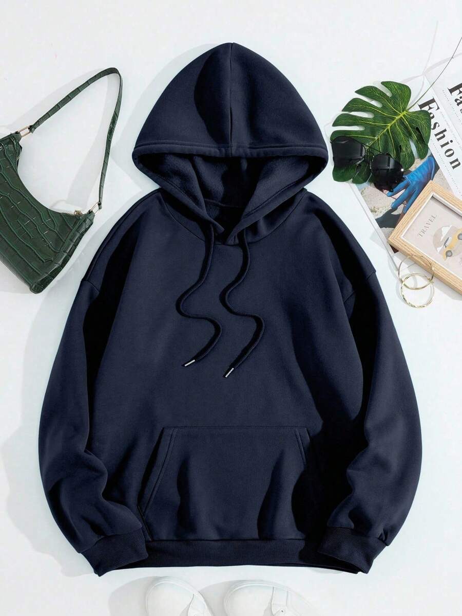 سويت شيرت نسائي كبير الحجم بغطاء للرأس من INAWLY بطبعة نجمة خماسية ونقشة جلد الفهد،