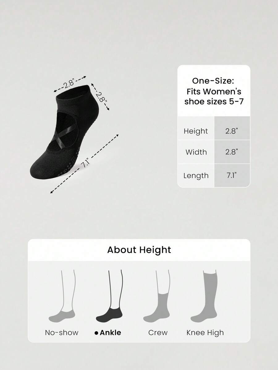 جوارب GLOWMODE السوداء المكونة من 3 أزواج