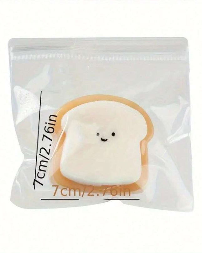 لعبة إسفنجيّة على شكل شريحة خبز – Squishy Bread لتخفيف التوتر بارتداد بطيء