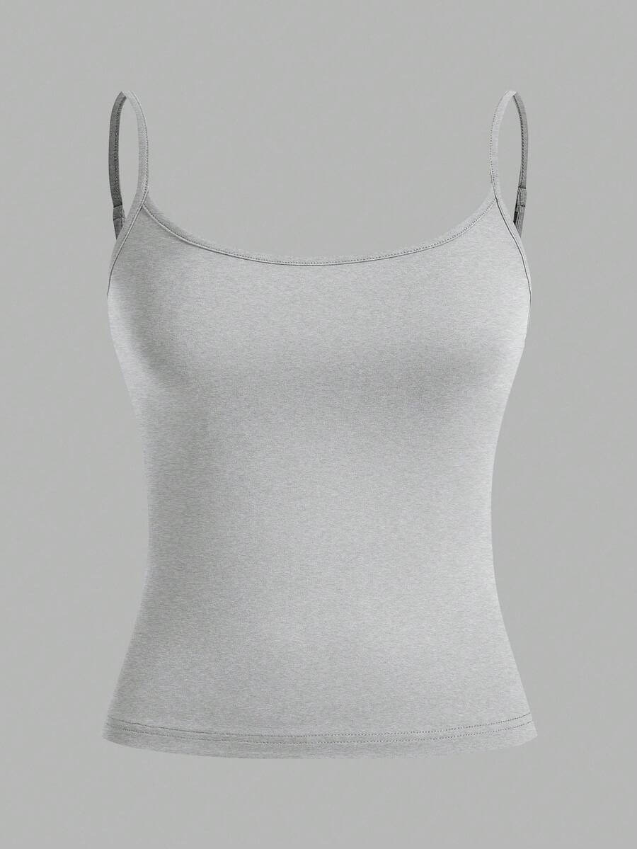 مجموعة من 3 قطع من قمصان داخلية نسائية ضيقة متعددة الألوان من SHEIN EZwear