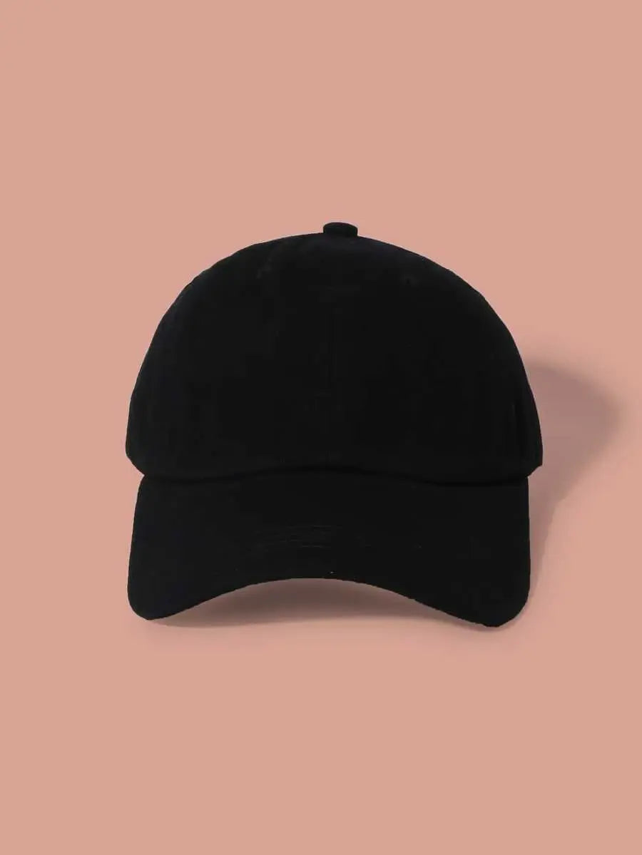 قبعة بسيطة للرجال بلون واحد مع واقي من الشمس، مناسبة للارتداء اليومي غير الرسمي