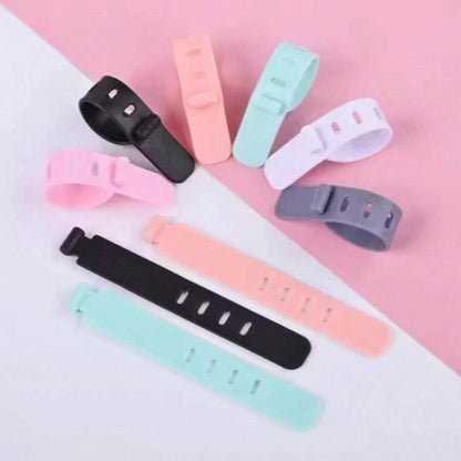 12 ربطات كابلات سيليكون بأربع فتحات