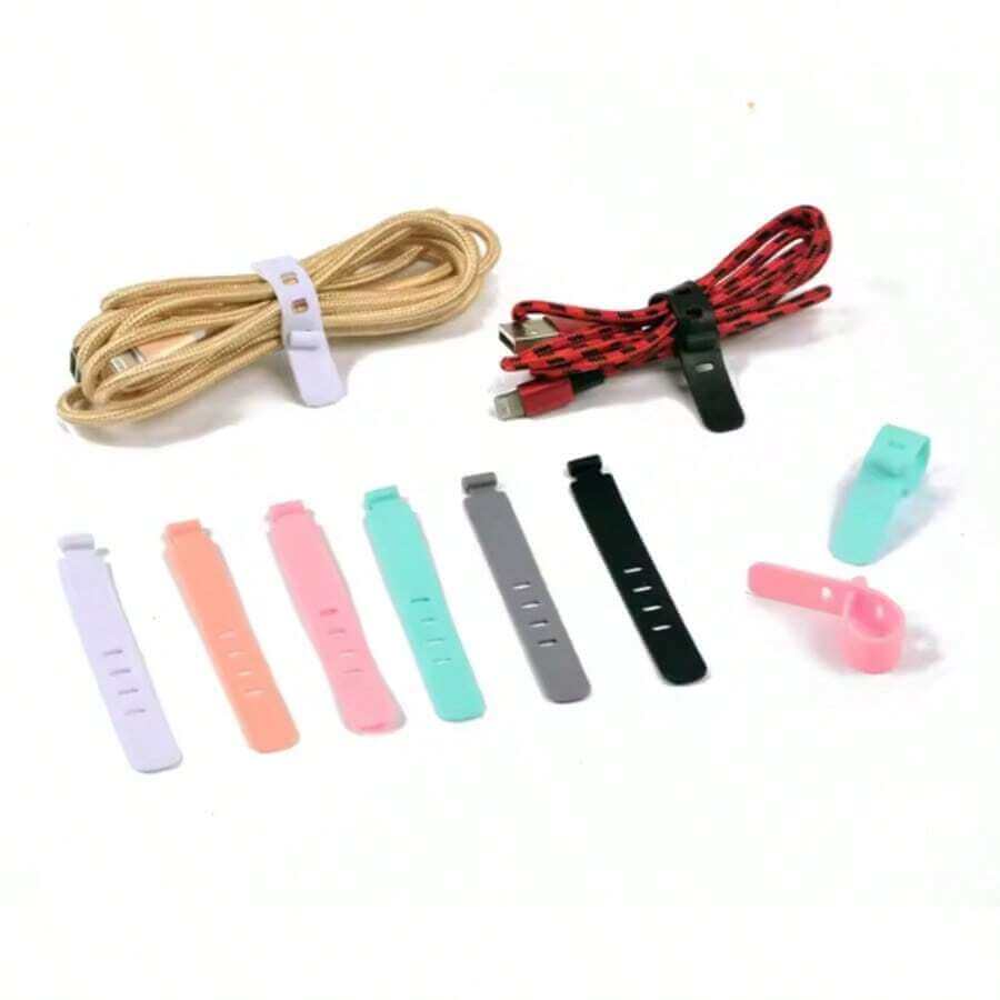 12 ربطات كابلات سيليكون بأربع فتحات