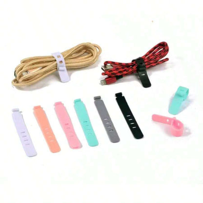 12 ربطات كابلات سيليكون بأربع فتحات